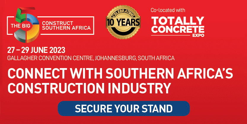 Construct Southern Africa. Secure your stand