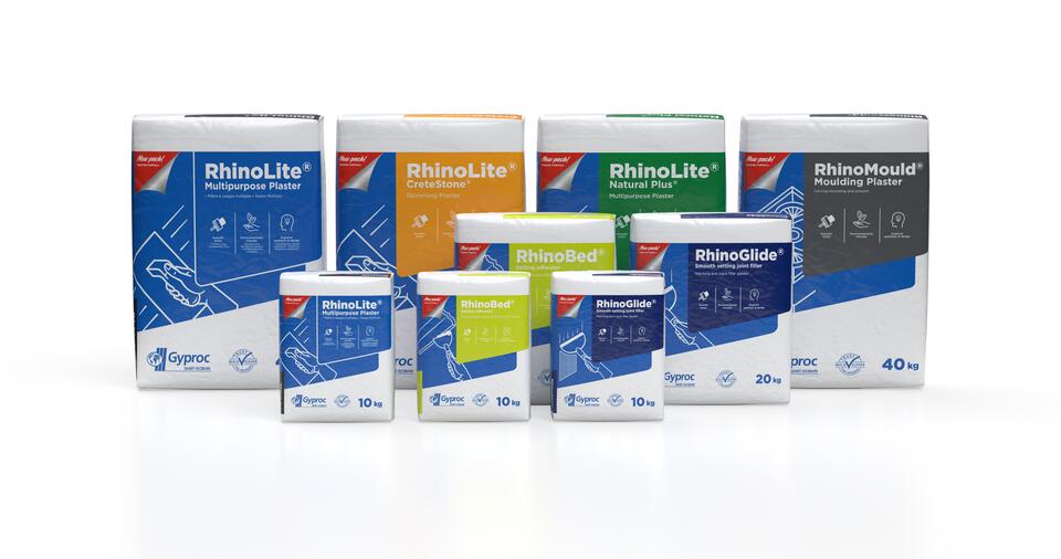 RhinoLite® Multipurpose; RhinoBed®; RhinoGlide®; RhinoMould®; RhinoSet®; LandGyp; RhinoLine®